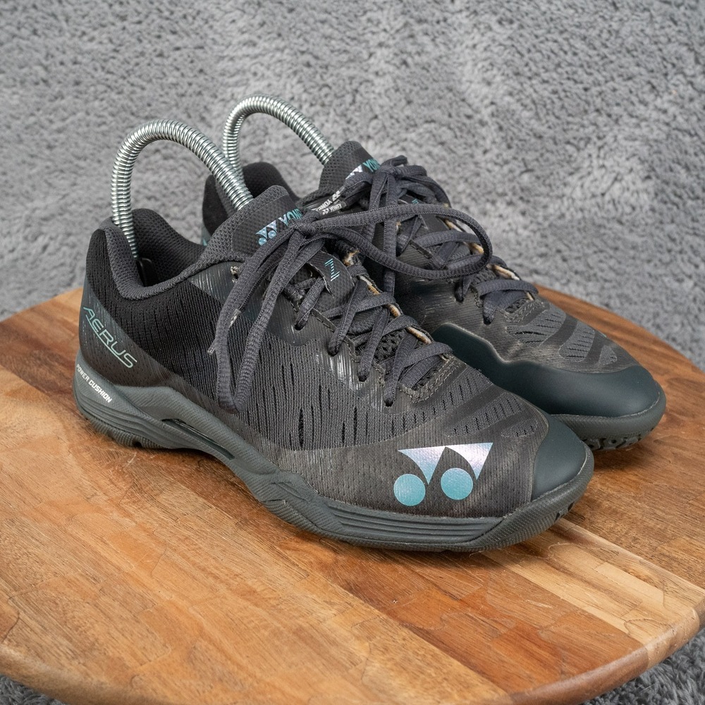 YONEX Aerus Women's Tennis/Badminton Shoes Black/Purple US 6 Medium Width